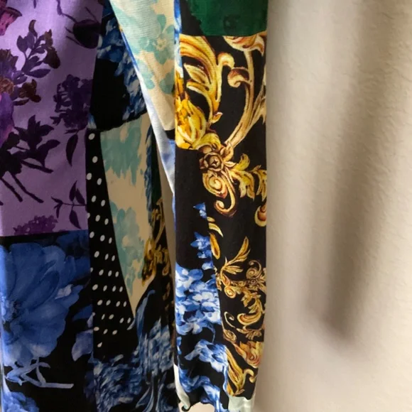 Alice + Olivia Delora Mixed Print Knit Dress - Size 4 - Picture 8 of 9